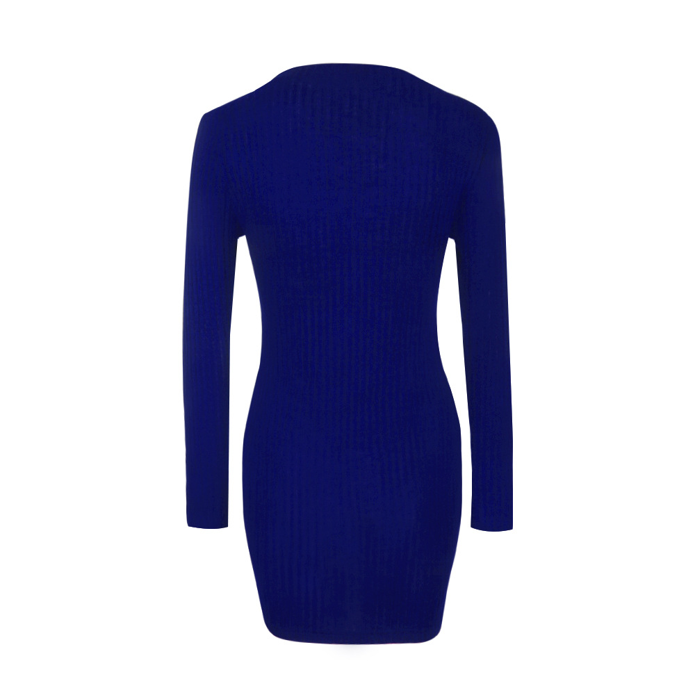 W25038-3 Womens  Knitwear Bodycon Cocktail Evening Party Sweater Mini Dress